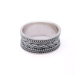 Celtic Weave Silver Band Ring