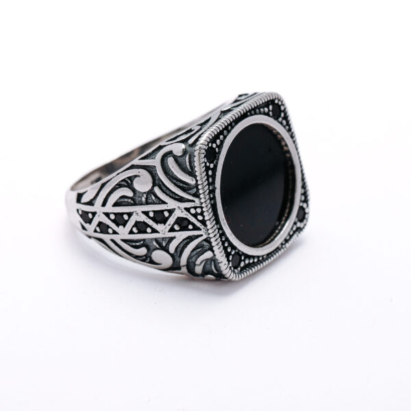 Midnight Heritage 925 Silver Men's Ring 2