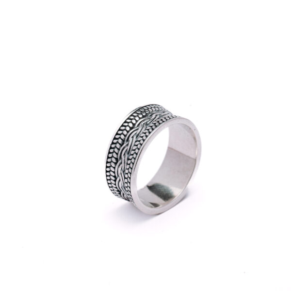 Celtic Weave Silver Band Ring 2