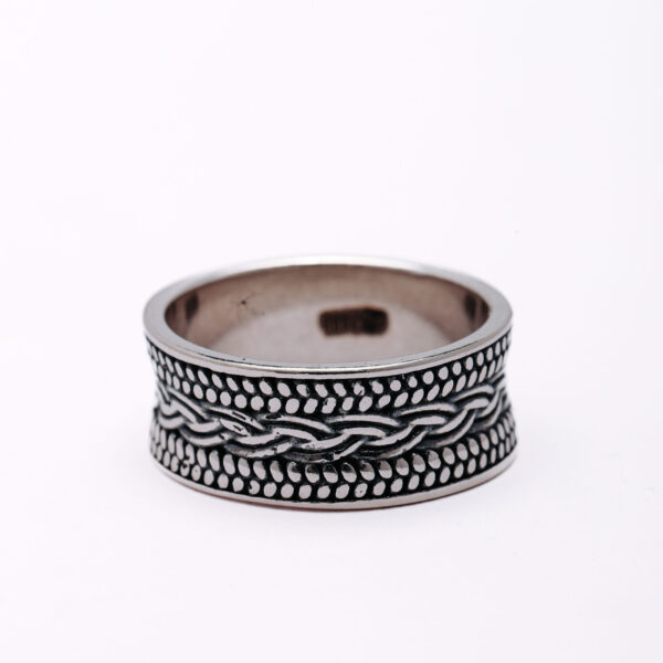 Celtic Weave Silver Band Ring 3