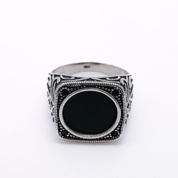Midnight Heritage 925 Silver Men's Ring 4