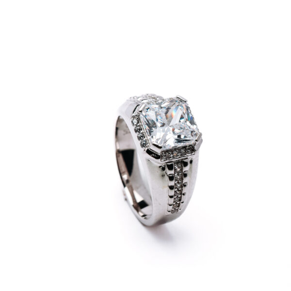Imperial Princess CZ 925 Silver Men's Ring 3