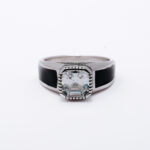 Noir Elite CZ 925 Silver Men's Ring
