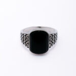 Onyx Royale 925 Silver Men's Ring