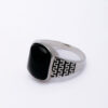 Onyx Royale 925 Silver Men's Ring 2