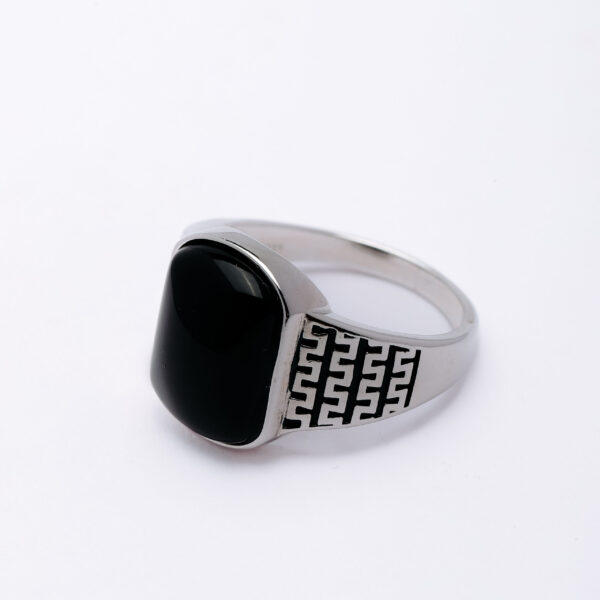 Onyx Royale 925 Silver Men's Ring 2