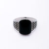 Onyx Royale 925 Silver Men's Ring