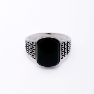 Onyx Royale 925 Silver Men's Ring
