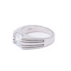 Regal Square CZ 925 Silver Men's Ring 4