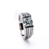 Regal Square CZ 925 Silver Men's Ring