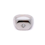 Royal Signet CZ 925 Silver Ring