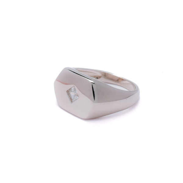 Royal Signet CZ 925 Silver Ring 4