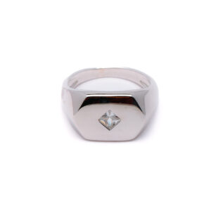 Royal Signet CZ 925 Silver Ring