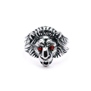 Silver Royal Lion Statement Ring