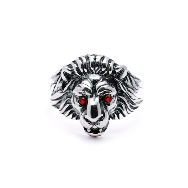Silver Royal Lion Statement Ring