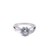 Celestial Bloom Solitaire Silver Ring