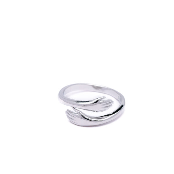 Eternal Embrace Open Ring Silver Ring 3