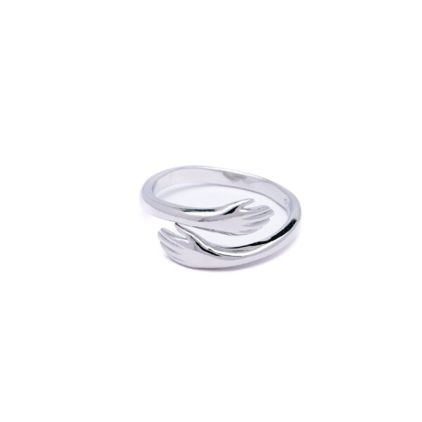 Eternal Embrace Open Ring Silver Ring