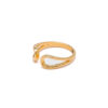 Golden Dew Open Silver Ring 2
