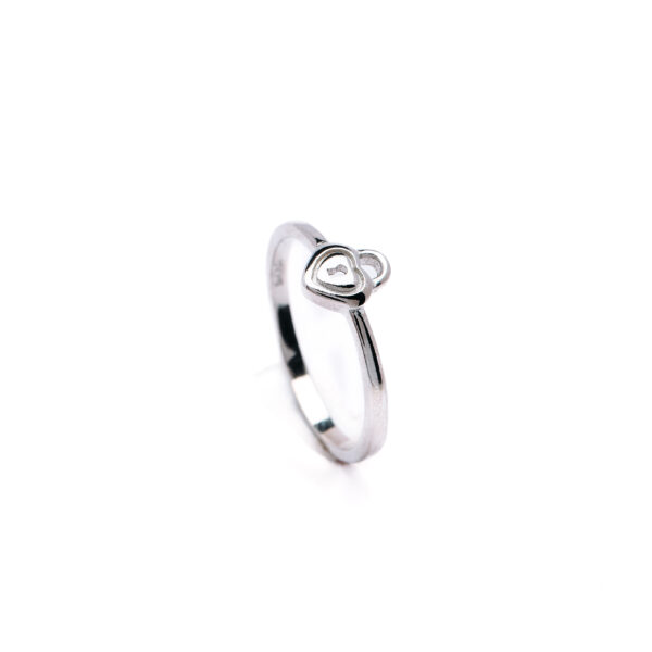Secret Heart Lock 925 Silver Ring 2