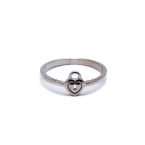 Secret Heart Lock 925 Silver Ring