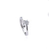 Silver Floral Sparkle Ring 2