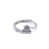 Silver Floral Sparkle Ring 4