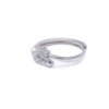 Silver Floral Sparkle Ring 6