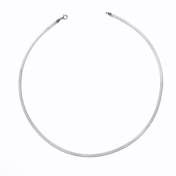 Bold Flat Snake Chain Necklace