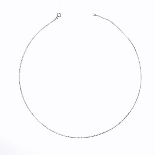 Diamond-Cut Snake Chain Necklace