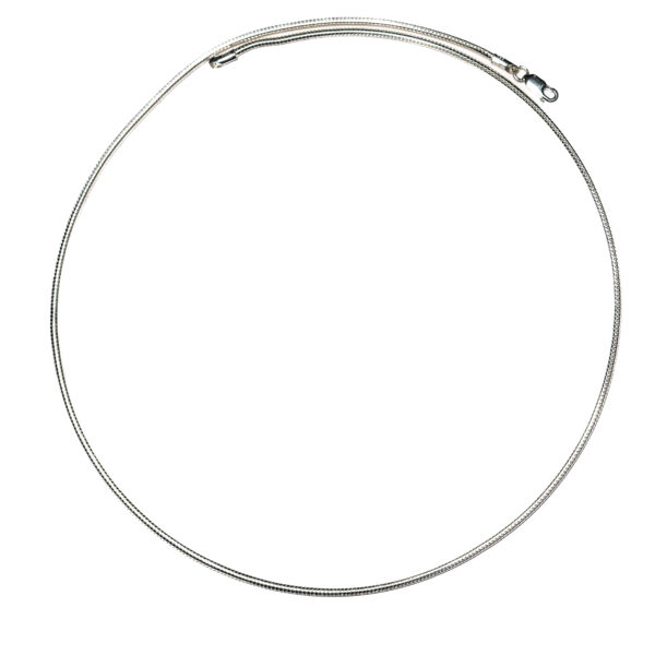 Silver Textured Snake Chain
