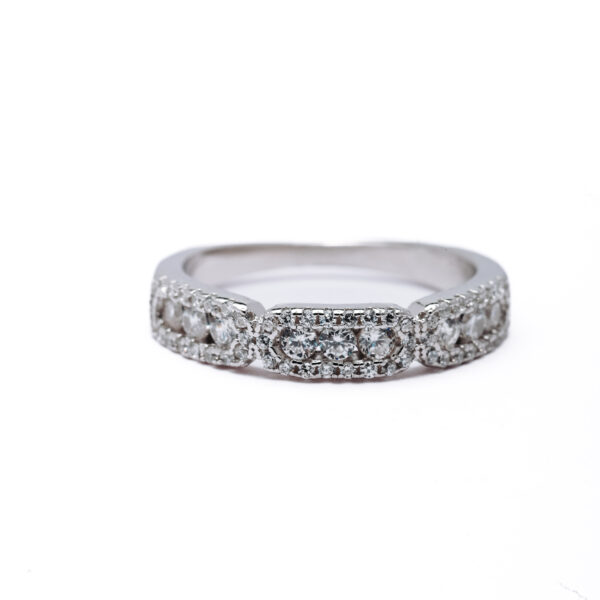 Celeste Halo Sparkle 925 Silver Ring 1