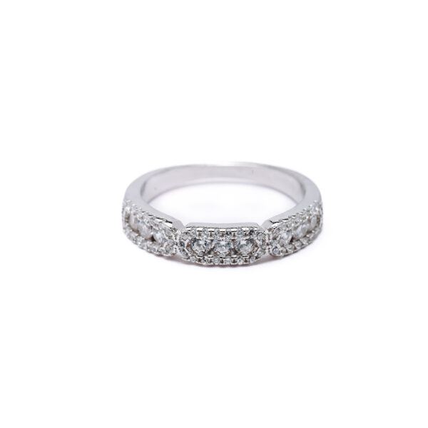 Celeste Halo Sparkle 925 Silver Ring 2