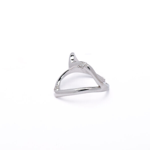 Open Heart Love Silver Ring 2
