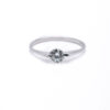 Silver Classic Solitaire Ring 1