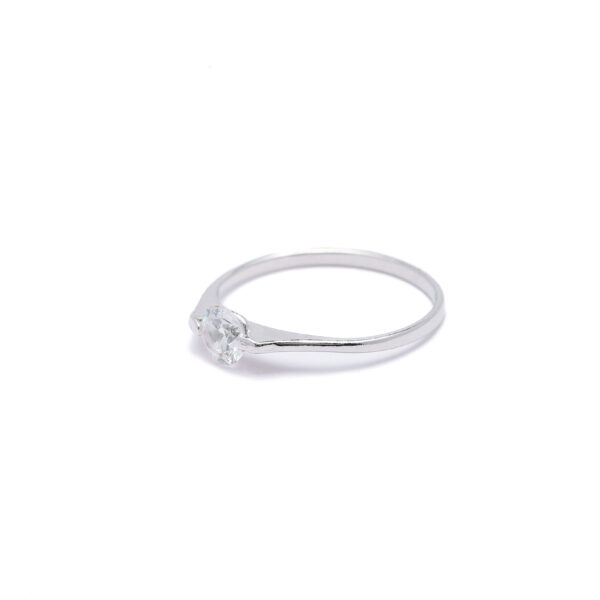 Silver Classic Solitaire Ring 2
