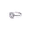 Silver Halo Solitaire Ring 2