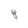 Silver Halo Solitaire Ring 5