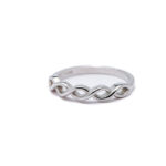 Silver Infinity Twist Ring 1
