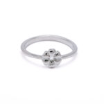 Silver Lucky Clover Ring 1