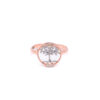 Silver Tree of Life Rose Gold Ring 1