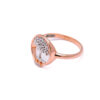 Silver Tree of Life Rose Gold Ring 2