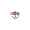 Silver Tree of Life Rose Gold Ring 4